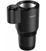 Usams US-ZB160 Smart Car Cup Holder with Beverage Heating and Cooling Function—0-60 Smart Mug with Display, Powered by a 12V Car Cigarette Lighter