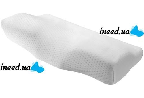 Ортопедична подушка з ефектом пам'яті Memory Latex Pillow TV50092 анатомічна Гіпоалергенна подушка з двома валиками для підтримки шиї і плечей
