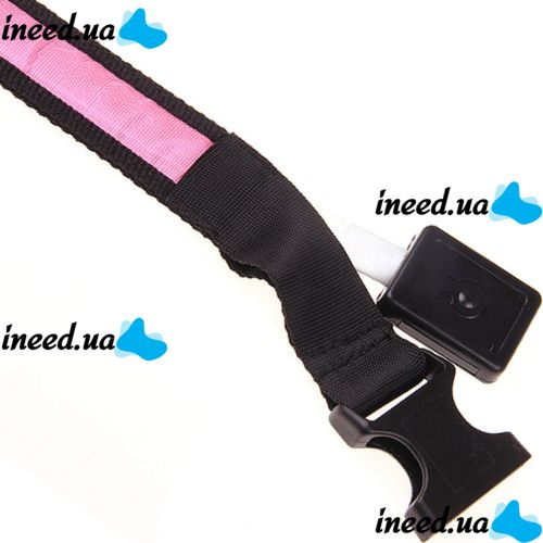 Luminous Fabric Collar Glow Ring for Cats and Dogs LED Neon with LED Backlight on Battery with USB for Pets