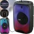 TMG HiFi RX-6168 10W Wireless Bluetooth Speaker with Microphone and RGB LED Backlight, Rechargeable Bluetooth Speaker USB AUX for Android IOS Black