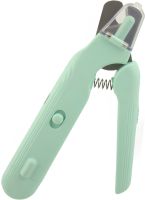 Тример когтерезка Nail Cutter PC-666 2 в 1 тример-пилка для стрижки кігтів собак і котів, автоматична пилка з обмежувачем і підсвічуванням від USB