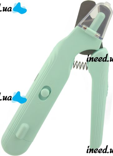 Тример когтерезка Nail Cutter PC-666 2 в 1 тример-пилка для стрижки кігтів собак і котів, автоматична пилка з обмежувачем і підсвічуванням від USB