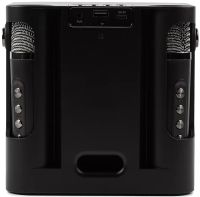 Rechargeable Karaoke Speaker Peterhot A99 Acoustic Bluetooth System with Two Wireless Microphones and RGB Color Music USB microSD CL-227