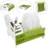 Dish Dryer Organizer Compact Dish Rack Folding Table Dryer for Forks and Spoons, Plastic Kitchen Organizer Dryer Green and White