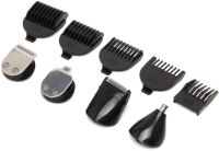 Wireless Rechargeable VGR V-175 Hair Clipper 5 in 1 Male Edging USB Beard and Mustache Trimmer with Replaceable Nozzles V175