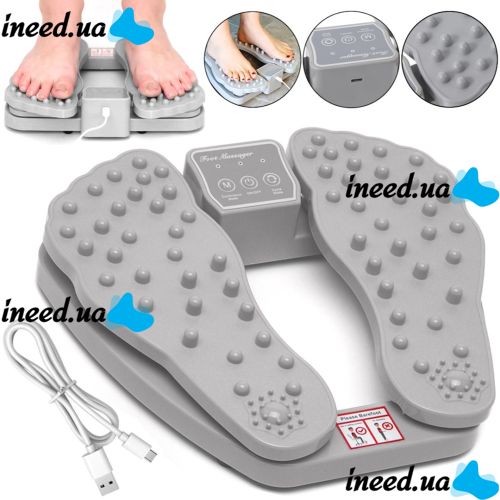 Вібраційний масажер для ніг Plantar Acupoint Foot Massager LKL-1666 електричний акупунктурний вібромасажер для стоп з функцією підігріву від мережі