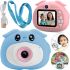 Детский цифровой фотоаппарат Infinity Kids Camera D300 Pig с играми, селфи камерой и видео съемкой, аккумуляторная камера для детей от 3-х лет USB