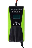 Автомобільний імпульсний пускозарядний Intelligent Pulse Repair Charger 12V 10AH універсальний пристрій з дисплеєм для зарядки АКБ 10AH-180AH