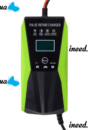 Автомобільний імпульсний пускозарядний Intelligent Pulse Repair Charger 12V 10AH універсальний пристрій з дисплеєм для зарядки АКБ 10AH-180AH