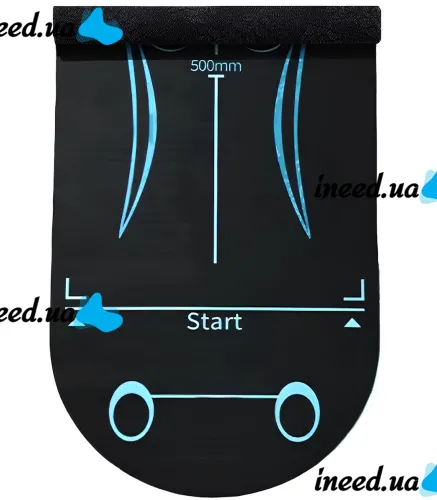 Silicone yoga and sports mat TPE OSPORT MS-4590 6 mm anti-slip sports mat with markings for abs and fitness AND 1-53