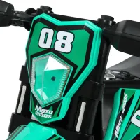 Детский электромотоцикл Cool Mountain 26X-130 Зеленый электрический байк на аккумуляторе с LED подсветкой, музыкой для детей от 2-х лет до 25 кг