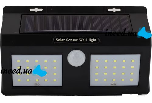 Вуличний настінний світильник Solar Motion Sensor BL - 1626a акумуляторний LED ліхтар на сонячній батареї, прожектор з датчиком руху YH818