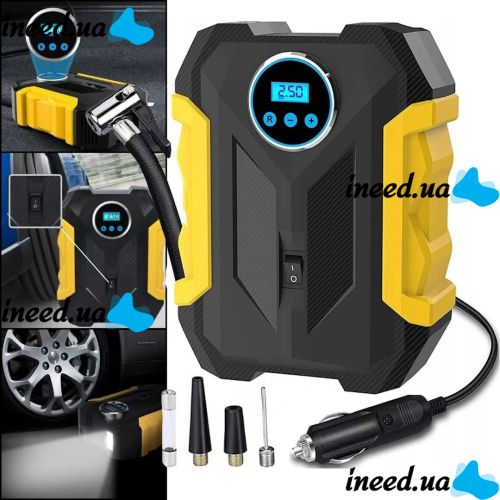 CarSun Air Pump C1399-1 Car Compressor with Display and Lamp for Pumping Tires from a Cigarette lighter 12V Car Air Pump