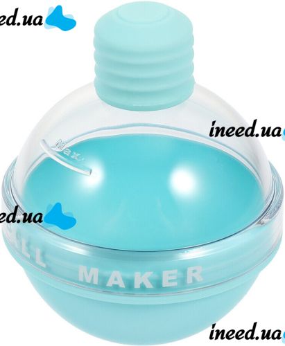 Сферична форма для льоду у вигляді кулі Ice Ball Maker силіконова сфера з лійкою для заморозки і зберігання круглого льоду для коктейлів і віскі