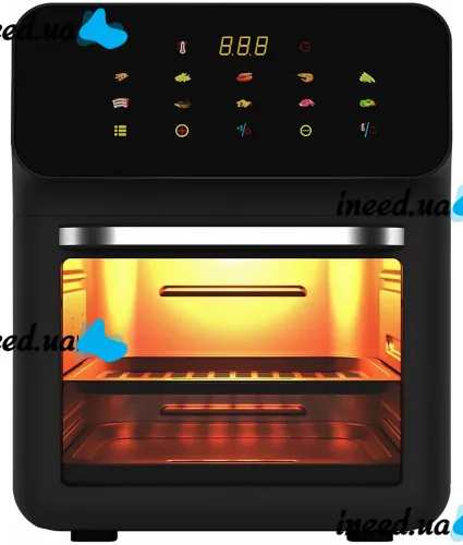 Silver Crest FD-1015B 3000W 15L electric air grill for cooking without oil 10 programs table-top deep fryer from the mains supply