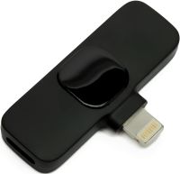 Бездротовий петличний мікрофон K9-IP з Lightning для смартфона IOS з прищіпкою на одяг, петличка з шумозаглушенням для блогера до 20 м K9 Чорна