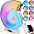 Настольная смарт лампа Улитка ночник Conch Music Lamp L-39 беспроводная аккумуляторная световая колонка с RGB подсветкой будильником и часами Bluetooth