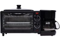 Электрическая печь Silver Crest SC-206 3 в 1 настольная мини духовка 9 л для выпекания с кофеваркой 500 мл и сковородой гриль с крышкой 2800W