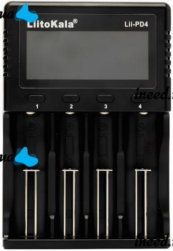 Зарядний пристрій для акумуляторів LiitoKala Lii-PD4 універсальна зарядка c LCD дисплеєм індикатором для батарейок 18650 на 4 акумулятори