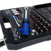 Trimann TM-32 Tool Set with a 5–25 Nm Torque Ratchet and 32-Piece Bit Set, Handheld Quick-Release Ratchet Wrench Set in a Case