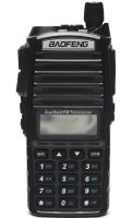 Дводіапазонна рація Baofeng UV82 5W на 128 каналів до 7 км портативна цифрова радіостанція з гарнітурою і подвійною кнопкою 2800 мАг UV - 82 Чорна