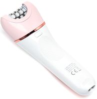 Wireless Epilator VGR V-733 6 in 1 5W Rechargeable Female Depilator with Backlight for Facial and Body Hair Removal with USB Nozzles Pink
