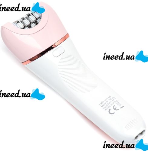 Wireless Epilator VGR V-733 6 in 1 5W Rechargeable Female Depilator with Backlight for Facial and Body Hair Removal with USB Nozzles Pink