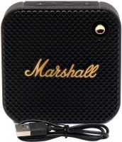 Marshall Willen BT Portable Speaker Wireless Waterproof Bluetooth Speaker Retro Style USB for Android IOS Black