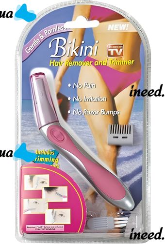 Жіночий тример Bikini Hair Remover and Trimmer електричний епілятор для видалення волосся в області бікіні, електробритва з насадками на акумуляторі