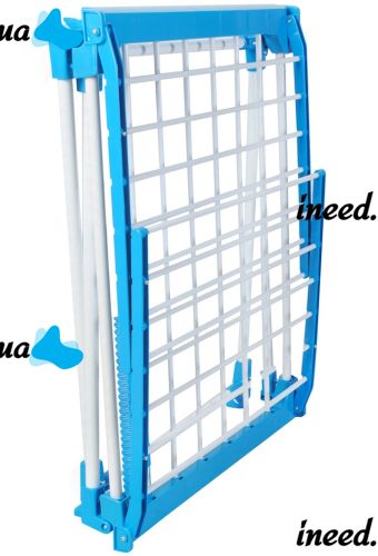 Підлогова розкладна сушарка для білизни Clothes Dryer HP227 Blue 172х60х87 см посилена складна сушка для речей, вішалка для одягу до 15 кг Синя