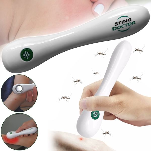 Handheld vibromassager from mosquito bites Sting Doctor GS-227 antipruritic massager handle, battery-operated insect itch remedy FL3972