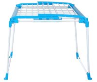 Підлогова розкладна сушарка для білизни Clothes Dryer HP227 Blue 172х60х87 см посилена складна сушка для речей, вішалка для одягу до 15 кг Синя