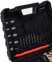 Дрель шуруповерт аккумуляторный DeWALT DCF680Z2FA (12V, 2AH) полный комплект с набором инструментов Деволт с насадками и битами (28 ед.) в кейсе