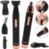 Geemy GM-3108 3-in-1 cordless men's trimmer for eyebrows, nose and ear hair, cordless shaving trimmer with attachments