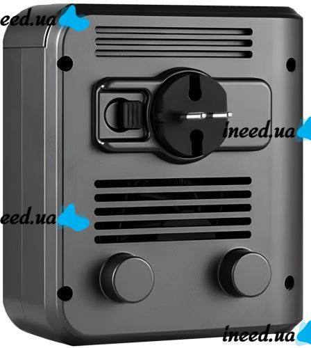 Portable Mini Wall Heater Handy Heater NFJ-08 800W Electric Wall Mounted Fan Heater with Display and Remote Control AND 032 Black