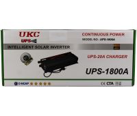Автомобільний перетворювач інвертор UKC UPS-1800A 12V-230V 1800W автоперетворювач напруги струму AC/DC від мережі та акумулятора 12В 230В