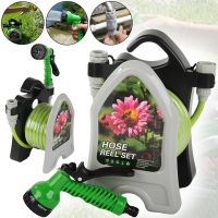 Roll Garden Hose Reel LY-907 water hose 10 m on a reel with 3/8" spray gun watering kit 7 watering modes