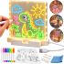 Acrylic LED Drawing Board T-466: LED Table Lamp on a Stand with Backlight and Markers for Notes, 15 x 15 cm, USB