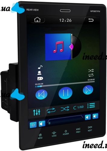 Автомагнітола 2din Tesla Style 9520 Wi-Fi Bluetooth USB GPS Магнітола Android з сенсорним екраном 9.5 дюймів і пультом на кермо в машину RAM 128 Мб