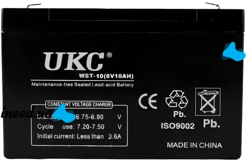 UKC 6V 10Ah WST-10 universal lead-acid battery 6V 10Ah for commercial equipment and toys