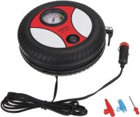 Car compressor in the shape of a wheel Air Compressor H0248 260PSI 12V car compressor, pump with pressure gauge for tire pressure monitoring, car wheels