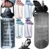 Спортивна пляшка з поїлкою для води Water Bottle Large Gym 2л портативна герметична пляшка з таймером, соломинкою і ручкою для занять спортом