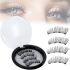 Magnetic Eyelashes on Tape Magnetic Lashes Professional Eyelash 3D Reusable False Eyelashes on a magnetic base in a round case 26 mm