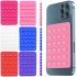 Sticker Side Silicone 8x5.5cm double-sided silicone suction cup phone lipper holder, 24 suction cups for smartphone Octobuddy