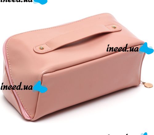 Косметичка органайзер для зберігання косметики Rose Of Mon's Land Beauty Box Bag жіноча дорожня сумка з ручкою, водонепроникна Mons 5078 Рожева