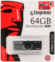 USB Flash 64GB флешка Kingston DataTraveler DT101 G2 флеш-накопичувач, карта пам'яті, USB-накопичувач для зберігання документів, фото та відео 64Гб