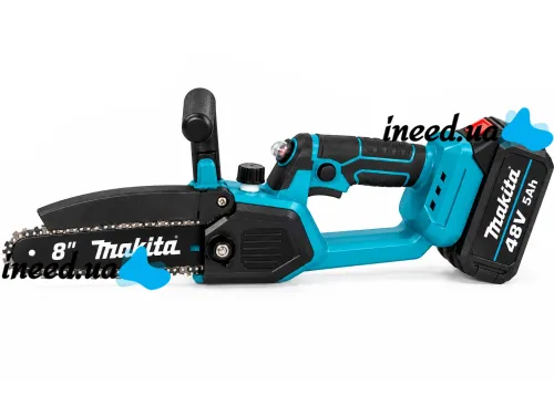 Makita DUC101Z 48V 5Ah 8" Cordless Mini Chain Saw for 2 Batteries, Brushless Electric Saw with Semi-Automatic Chain Lubrication in a Makita Case