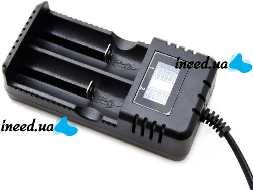 Battery Charger HD-8991B Universal charging for 18650 Li-ion batteries for 2 batteries with a screen from a Ni-MH and Ni-Cd outlet
