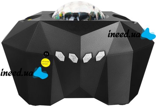Проектор зоряного неба Аврора Dream Aurora Star lights AC6923 світлодіодний RGB LED нічник з Bluetooth колонкою, таймером і пультом ДУ AND AA10-7