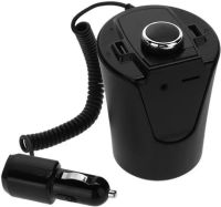 Car FM Transmitter from Cigarette Lighter H26 BX6 Bluetooth MP3 Transmitter Car FM Modulator Adapter in Car with Charging and Bluetooth in Cup Holder